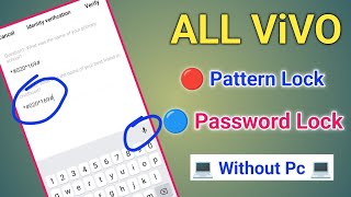 Finally November 2023 All Vivo Reset Password How to fix forgot lockscreen Password Any Vivo Phone [upl. by Norym]