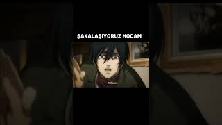 Şaka hocam şaka aot anime armin eren shorts keşfet hocam [upl. by Gloria]