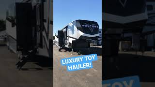 Now Available at Noteboom RV 2021 DUTCHMEN VOLTAGE 4225 LUXURY 5TH WHEEL TOY HAULER rv rvlife [upl. by Odrautse674]