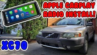 INSTALLING AN APPLE CARPLAY RADIO IN MY GIRLFRIENDS VOLVO XC70 Volvo XC70 Apple carplay radio [upl. by Aruon]