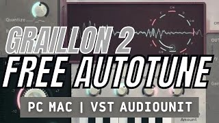 Free Autotune  GRAILLON 2  All features explained  VST AU Download [upl. by Asetal]