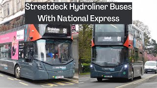 Streetdeck Hydroliner Buses With National Express WM [upl. by Jack]