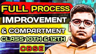 CBSE Improvement amp compartment Exam 2024  2025  COMPLETE PROCESS 75 CRITERIA class10 class12 [upl. by Veta]