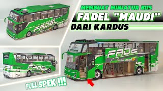 MEMBUAT MINIATUR BUS FADEL quotMAUDIquot DARI KARDUS PINTU BISA DIBUKA   FULL SPEK [upl. by Neliak770]