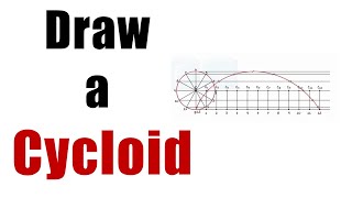 Easy Steps to Draw A CYCLOID  Locus of point  Engg Curves  ENGG Drawing [upl. by Dode]