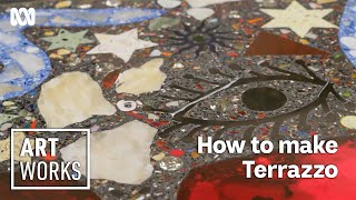 Turning Marble Scraps Into Art  David Humphries on Terrazzo  Art Works [upl. by Ingram]