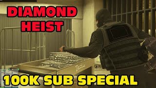 GTA 5 Online Diamond Casino Heist with PINK DRESS 100k Subscriber Special [upl. by Anaeco]