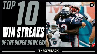 Top 10 Longest Win Streaks in NFL History [upl. by Vijar]