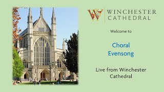 091024 Choral Evensong live from Winchester Cathedral 🇺🇦 [upl. by Lexie333]