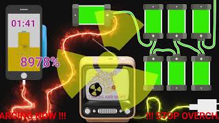 6000000 OVERCHARGING Phone Battery  STRONG GLITCHY END  EXPLOSION [upl. by Mita747]