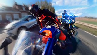 MOTARD vs GENDARME 👮‍♂️il a pris cher [upl. by Florette]