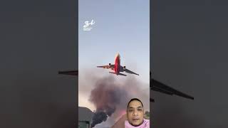 Its a tanker air planes to fight wildfires [upl. by Chiquia]