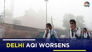 Delhis Air Quality Worsens Pollution Curbs Come Into Force  Delhi AQI  Air Pollution News [upl. by Thurmann]