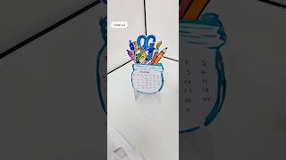 📆🤩Calendar desk decorകലണ്ടർ ഡെസ്ക് decor📆🤩🫰Simple paper craft2025calendarcutediy [upl. by Dazhehs989]