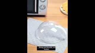 1pc Microwave Splash Cover Transparent Transparent Microwave OvenMicrowaveCover KitchenEssentials [upl. by Shevlo169]