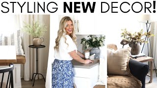 HOME DECOR HAUL  STYLING NEW DECOR  EASY INTERIOR DESIGN TIPS AND IDEAS [upl. by Arluene]