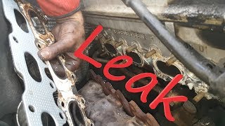 Exhaust Manifold Gasket Replacement on Mercedes w203 c200k [upl. by Katrinka651]