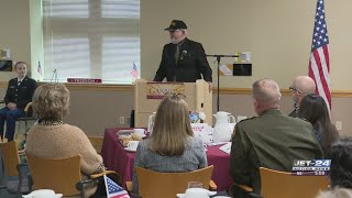 Gannon University’s ROTC battalion hosts veterans ceremony paying tribute to those served [upl. by Swope183]