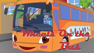 Wheels On The Bus Go Round and Round  Nursery Rhyme  BabyMoo [upl. by Mook]