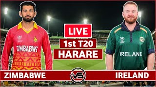 Ireland vs Zimbabwe 1st T20 Live Scores  IRE vs ZIM 1st T20 Live Scores amp Commentary [upl. by Llehsal]