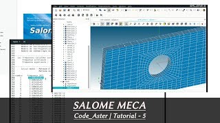 Salome Meca  Structured Grid Meshing CodeAster Study  Lesson 5 [upl. by Ainegue]