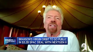 Sir Richard Branson on Virgin Orbits 32B SPAC deal [upl. by Niwrad272]