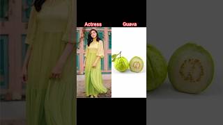 South Indian actress dresses with fruits love 🤩shorts [upl. by Nosrej]