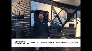 2019 Dutchmen Aspen Trail 1750RD Rear Dinette Travel Trailer  Veurinks RV Center [upl. by Pattison]