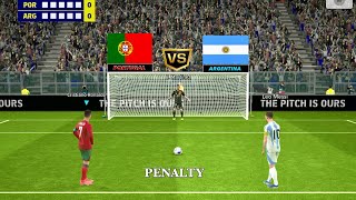 Portugal vs Argentina Penalty Kick 🥰 C  Ronaldo vs L  Messi 🔥 [upl. by Rice]