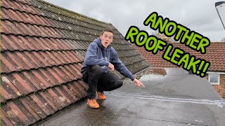 Flat Roof Leak Felt Roof Causing Wet Patch On Bedroom Ceiling Easy Fix [upl. by Arrek]