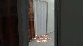 Folding pvc partition doors  collopsible partition doors  Hyderabad Bangalore amp Chennai  shorts [upl. by Eemla]