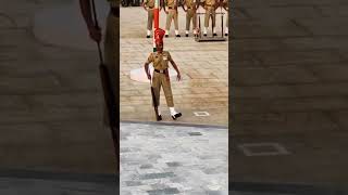 Waga Border Comes Alive with AMAZING 😍 Parade Flag ceremony at waga Border 🇮🇳💚🇵🇰shortsviralvideo [upl. by Dickerson]