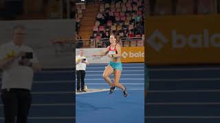 Patrizia van der Weken storms to 60m world lead 🙌 luxembourg athletics sports running [upl. by Lyrpa]