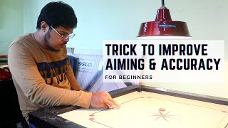 Trick to Improve AIMING and ACCURACY in Carrom  Carrom Aiming Tips [upl. by Orvah916]