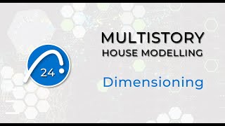 ArchiCAD 24  Multistory House Modelling Part 04  Manual Dimensions [upl. by Aikit]