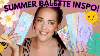 SUMMER 2024 EYESHADOW PALETTE INSPIRATION PALETTEWEEK [upl. by Leilah]