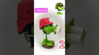 TutorialThis is a Gatling pea made of paperIts a badass character in PVZ [upl. by Hizar147]