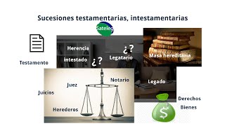 Sucesión testamentaria e intestamentaria ante Juez o Notario Juicio testamento herencia legado [upl. by Varipapa465]