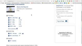 Downloading Video amp Audio Files with KeepVid [upl. by Enovi134]