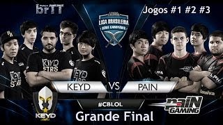 Keyd Stars x paiN Gaming  Final CBLOL 2014  Jogos 1 2 3 [upl. by Eudo773]