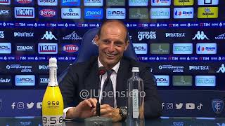 ALLEGRI post EmpoliJuve 02 conferenza stampa quotSu Pogba ko Miglior partita la peggiore a Udinequot [upl. by Kaule]