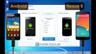 Android Nexus5DatenübertragungWie Sie alle Daten von Android auf Google Nexus 5 direkt übertragen [upl. by Ahrens]