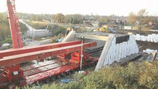 Time Lapse  Rail Bridge Replacement Cow Lane Reading [upl. by Tcideneb]