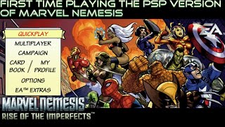 First Time Playing The PSP Version of Marvel Nemesis  Marvel Nemesis Rise of The Imperfects [upl. by Eppesiug678]