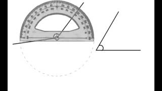 How to measure angles using a protractor  why does it have two sets of measurements [upl. by Gnik]