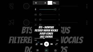 End BTS  Dionysus Filtered Hidden Vocals Part 5 fyp bts shorts viral kpop [upl. by Enahsed]