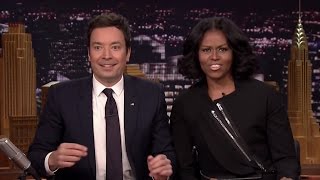 Michelle Obama SURPRISES Fans While They Record Farewell Messages To Her On Fallon [upl. by Brighton368]