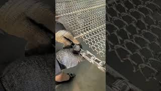 Assembly process of chain plate buckle for conveyor line [upl. by Hendrix]