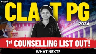 CLAT PG 2024 1st Counselling List Out  What Next  CLAT LLM 2024 Admission Process [upl. by Atileda]