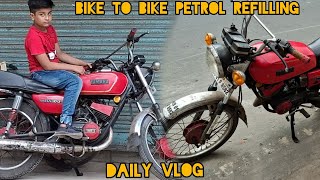 RX 100 petrol refilling Desi jugaadrx100yamaha [upl. by Alyar405]